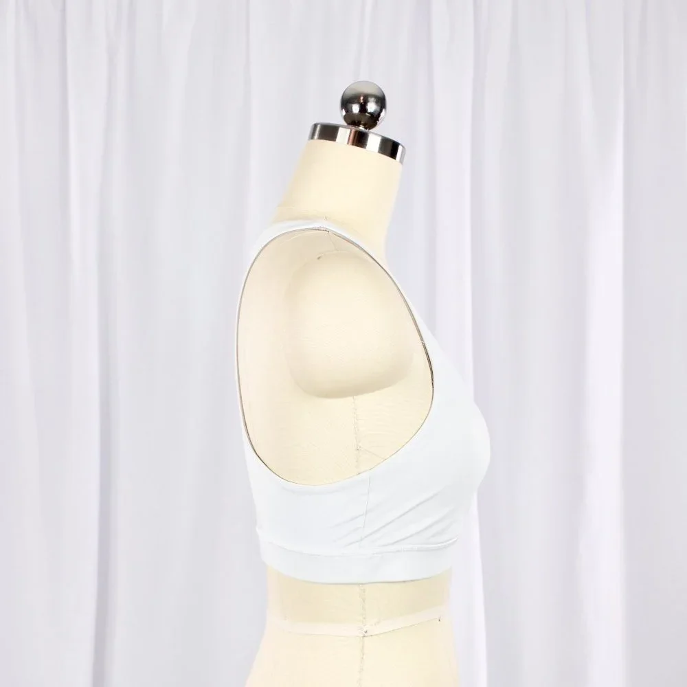 LULULEMON White Pale Blue Invigorate Luxtreme Mesh Racerback Sports Bra - Picture 5 of 16